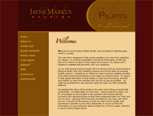 Tablet Screenshot of jaynemarkuspilates.ca